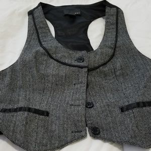Grey Button Vest